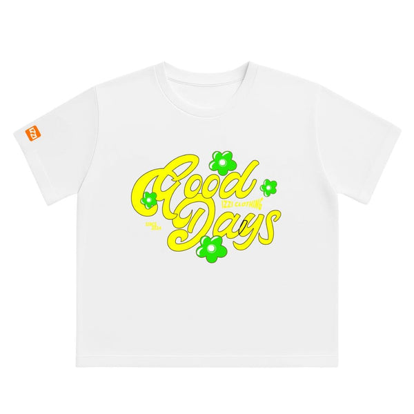Camiseta Feminina Plus Size Premium Branca Good Days