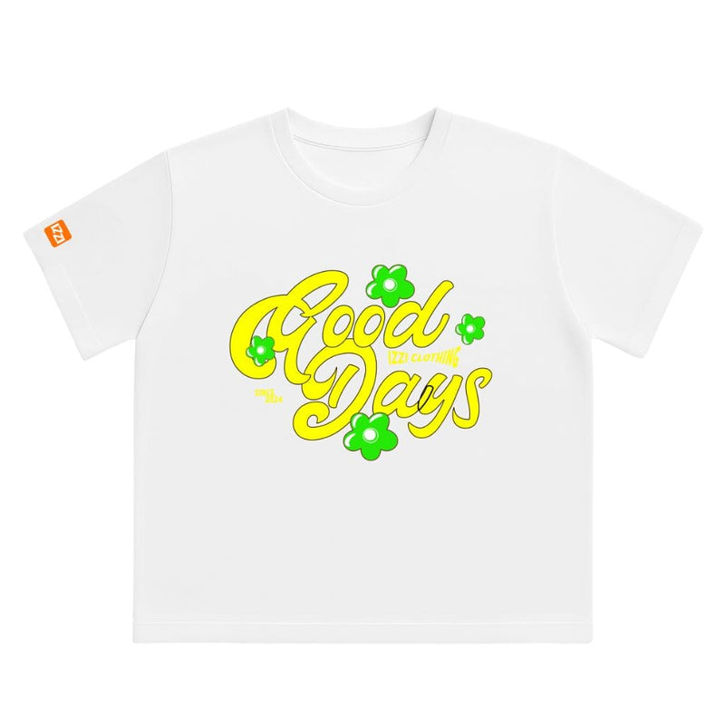 Camiseta Feminina Plus Size Premium Branca Good Days