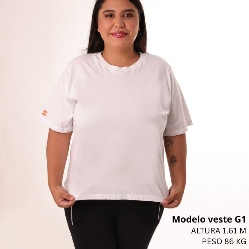 Kit com 03 Camisetas Feminina Plus Size Premium Cores Variadas