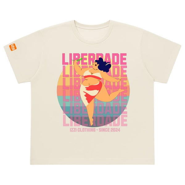 Camiseta Feminina Plus Size Premium Off White Big Girl Power
