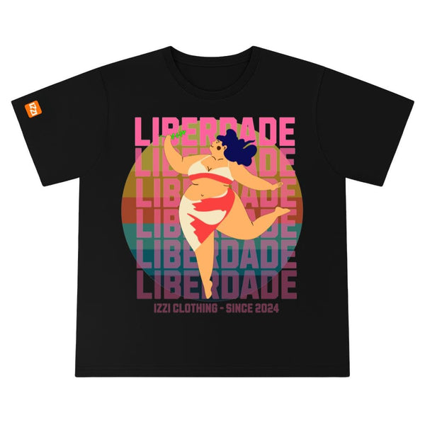 Camiseta Feminina Plus Size Premium Preta Big Girl Power