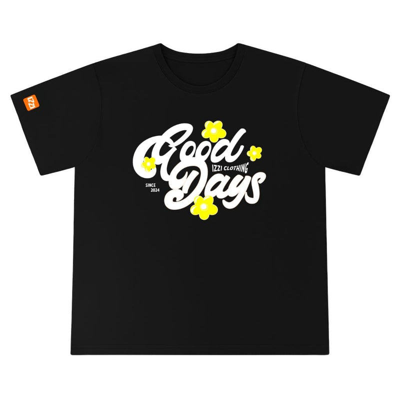 Camiseta Feminina Plus Size Premium Preta Good Days