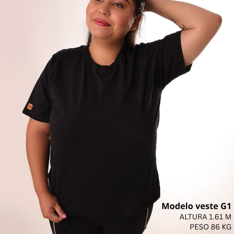 Kit com 03 Camisetas Feminina Plus Size Premium Cores Variadas