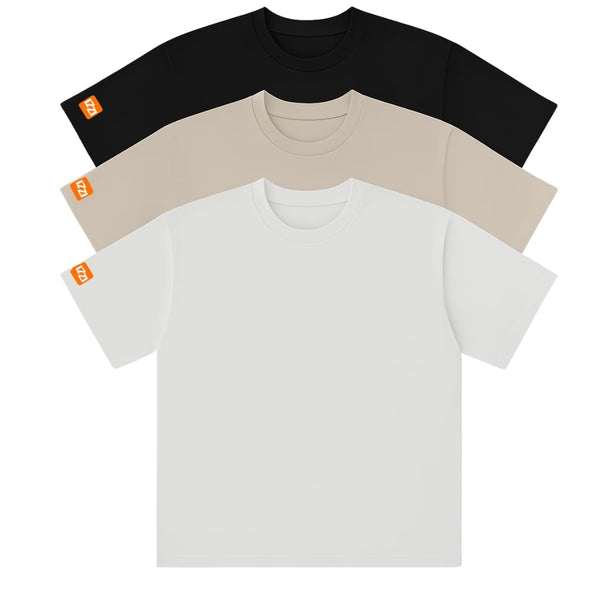 Kit com 03 Camisetas Feminina Plus Size Premium Cores Variadas